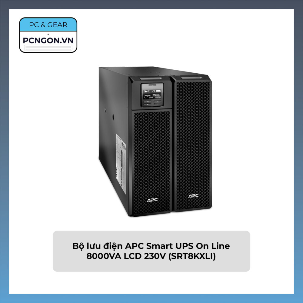 Bộ Lưu điện Apc Smart Ups On Line 8000va Lcd 230v (srt8kxli)