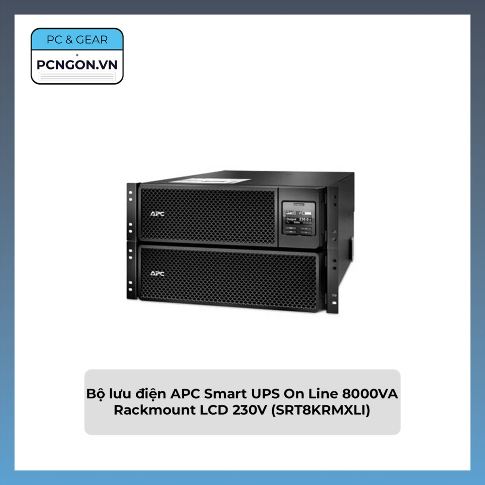 Bộ Lưu điện Apc Smart Ups On Line 8000va Rackmount Lcd 230v (srt8krmxli)