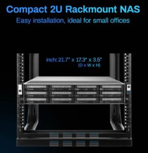 Nas Terramaster U12-500 Plus Rackmount 12 Bay 288tb Với Hệ Thông Lưu Trữ Cực Lớn