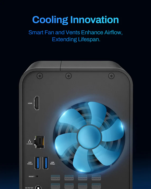 Thiết Bị Lưu Trữ Nas Terramaster F2-425 2 Bay 60tb 5