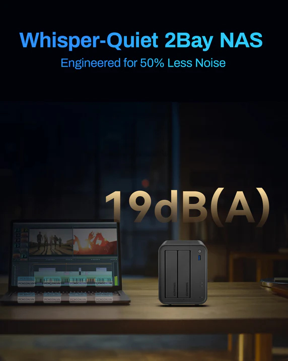 Thiết Bị Lưu Trữ Nas Terramaster F2-425 2 Bay 60tb 6