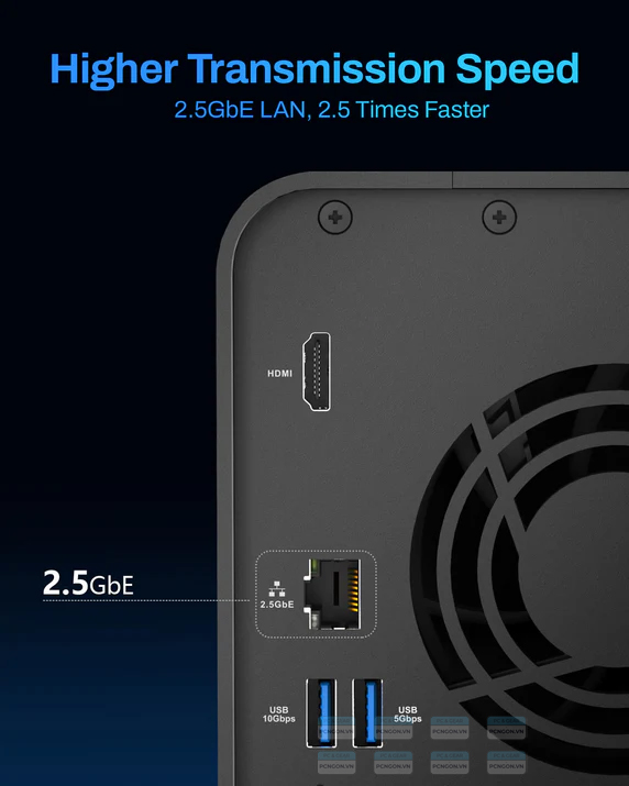 Thiết Bị Lưu Trữ Nas Terramaster F2-425 2 Bay 60tb 8