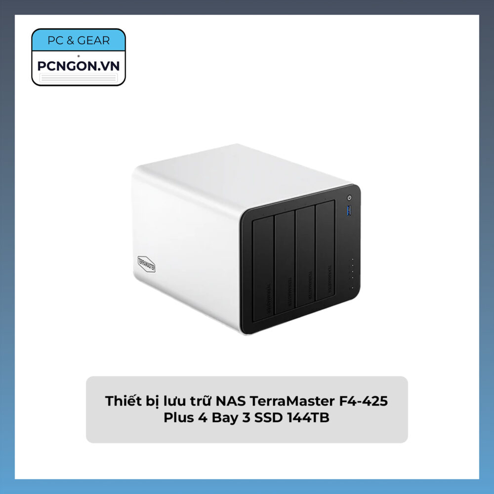 Thiết Bị Lưu Trữ Nas Terramaster F4-425 Plus 4 Bay 3 Ssd 144tb