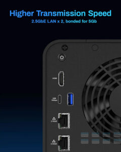 Thiết Bị Lưu Trữ Nas Terramaster F6-424 6 Bay 132tb 3