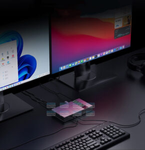 Dock Mở Rộng Peladn Link G2e Thunderbolt 5 (xám, Bạc) 2