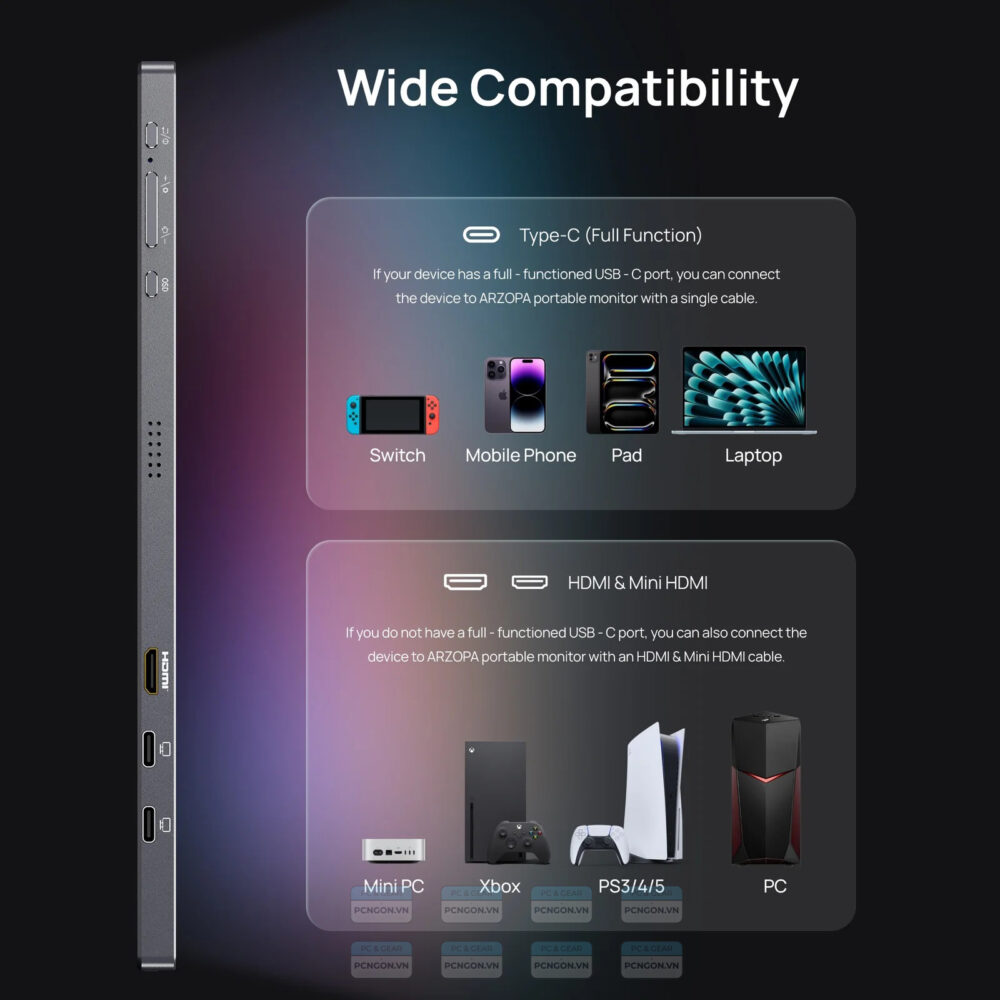 Màn Hình Di động Arzopa Z3fc 16.1 Inch Qhd 2k Ips 60hz (tặng Túi) 3