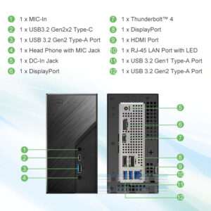 Máy Tính Mini Pc Asrock Deskmini B860 Intel Ultra (barebone) 4