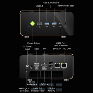 Máy Tính Mini Pc Gmktec Evo-t2s Ai Intel Ultra X7 358h 1