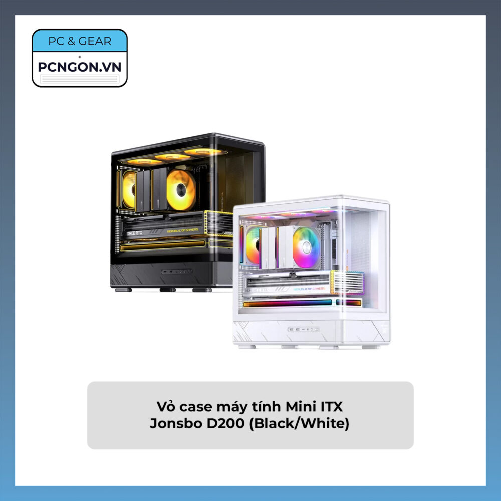 Vỏ Case Máy Tính Mini Itx Jonsbo D200 (black, White)