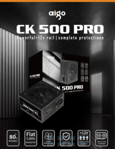 Nguồn Máy Tính Aigo Ck500pro 500w 80 Plus Eficiency 2
