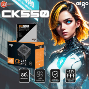Nguồn Máy Tính Aigo Ck550 550w 80 Plus Eficiency 2