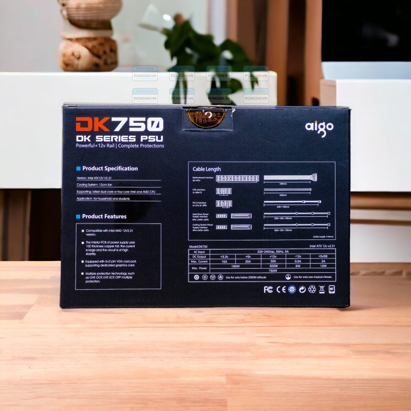 Nguồn Máy Tính Aigo Dk750 750w 85 Plus Eficiency (24)