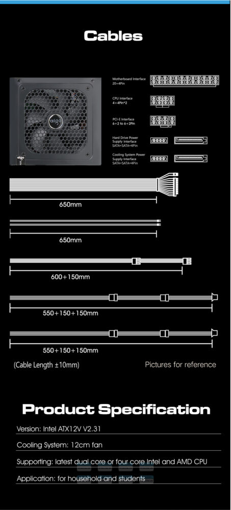 Nguồn Máy Tính Aigo Dk750 750w 85 Plus Eficiency (8)