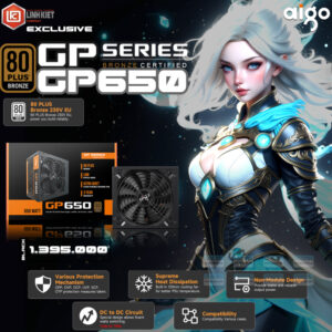Nguồn Máy Tính Aigo Gp650 650w 80 Plus Bronze 2